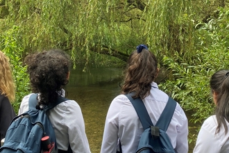 Students at Cassiobury Park Nature Reserves