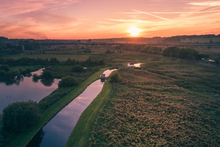 Aerial photo of King's Meads Nature Reserve
