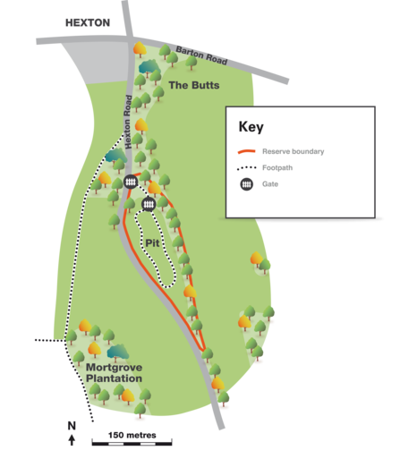 Hexton Chalk Pit Map