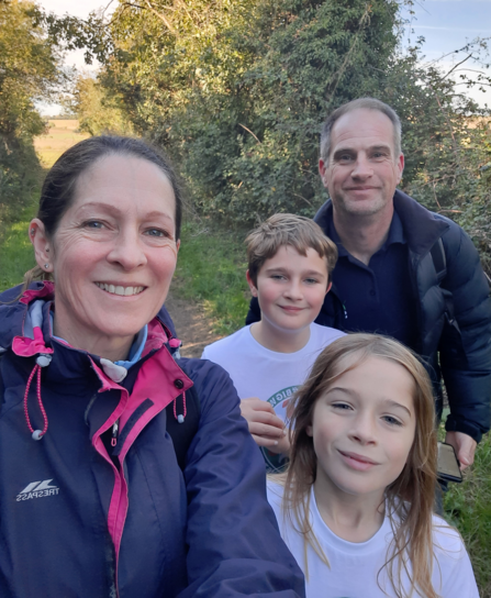 Charlotte and her family take a selfie while out on a Big Wild Walk