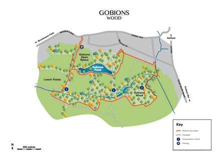 Map of Gobions Wood