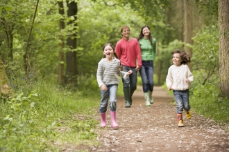 Family walking