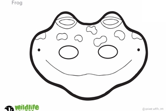 Frog mask template