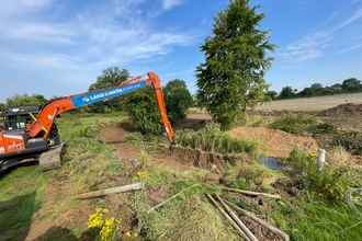 Restoration works on the River Ash