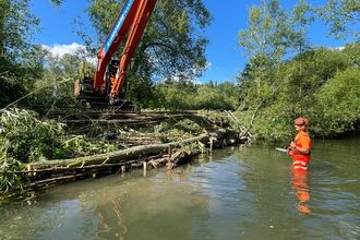 Restoration on works on the River Ash 