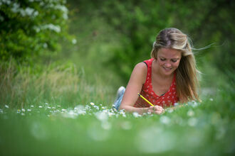 Young woman at Amwell 