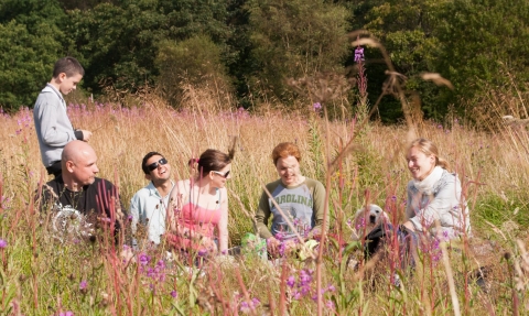 People having a picnic