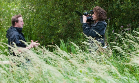 Filming on nature reserve
