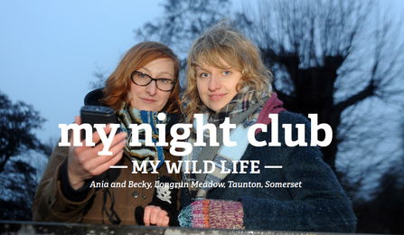 Ania & Becky recording bats in the evening