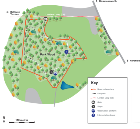 Old Park Wood Map