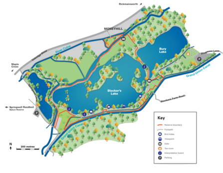 Map of Stocker's Lake Nature Reserve