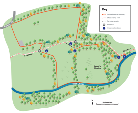 Frogmore Meadows Nature Reserve Map