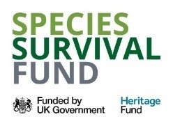 Species Survival Fund. Funded by UK Government. Heritage Fund.