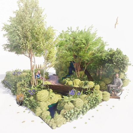 The Wildlife Trusts RHS Chelsea garden visual