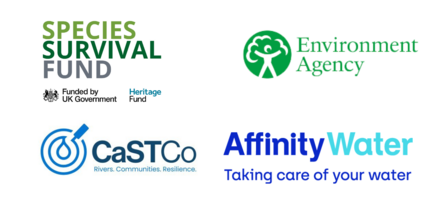 Species Survival Fund, Environment Agency, CaSTCo and Affinity Water logos