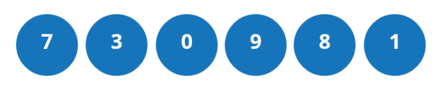 The winning numbers on Friday 16th May 2025 are: 7 3 0 9 8 1