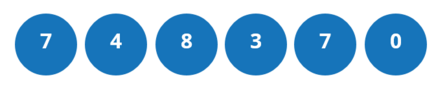 The winning numbers on Friday 20th February 2026 are: 7 4 8 3 7 0