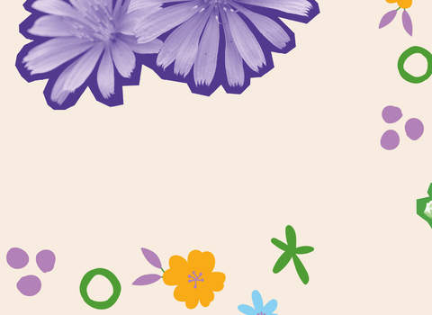 Illustrated banner with children and nature on it
